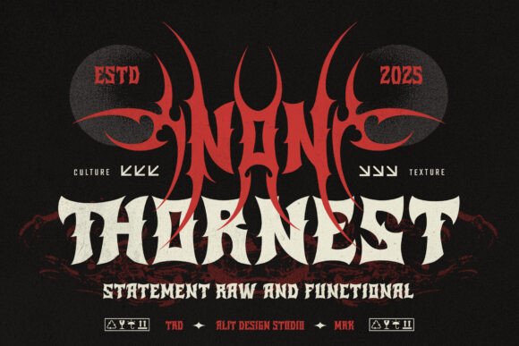 Red Band Font PNG with transparent background - Preview 6