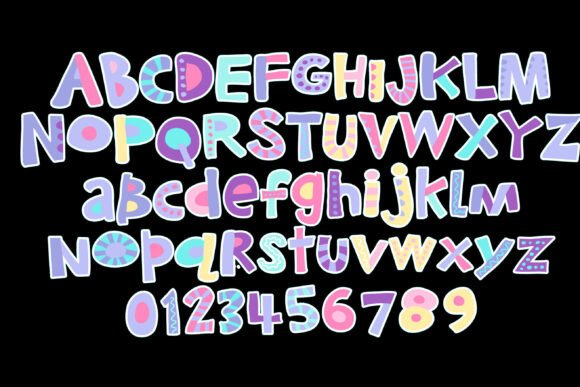 Smorgasbord Easter Font PNG with transparent background - Preview 2