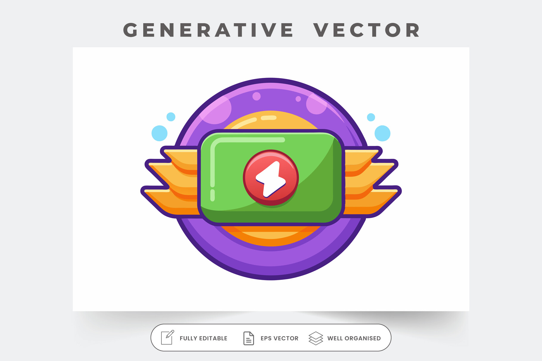 A Vibrant Button Design Showcases Colorf Graphic by iftikharalam ...