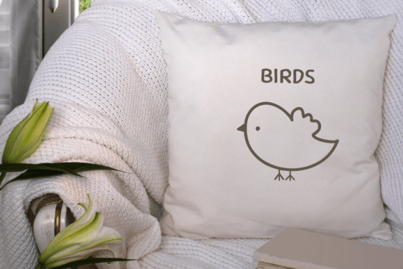 Birds Doodle Font - Preview 4