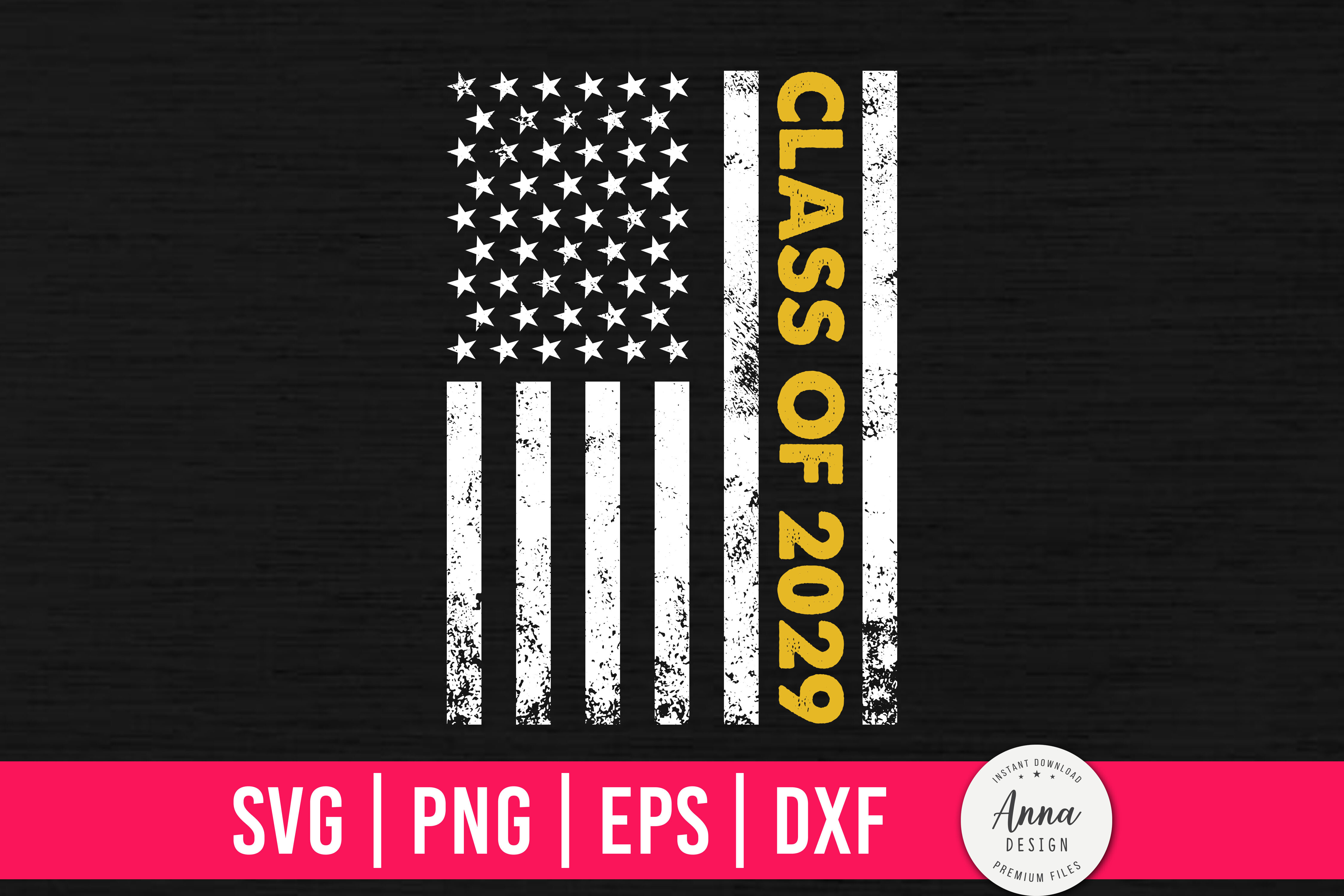 Class of 2029 USA Flag Graduation Gifts Graphic by Anna Design ...