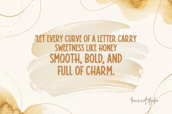 Honey Drop Font PNG with transparent background - Preview 5