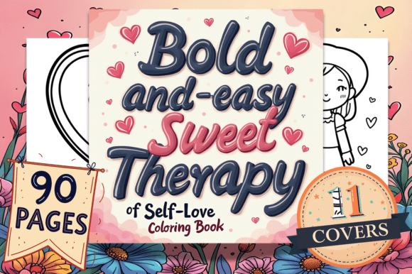 Sweet Therapy of Self Love Coloring Page