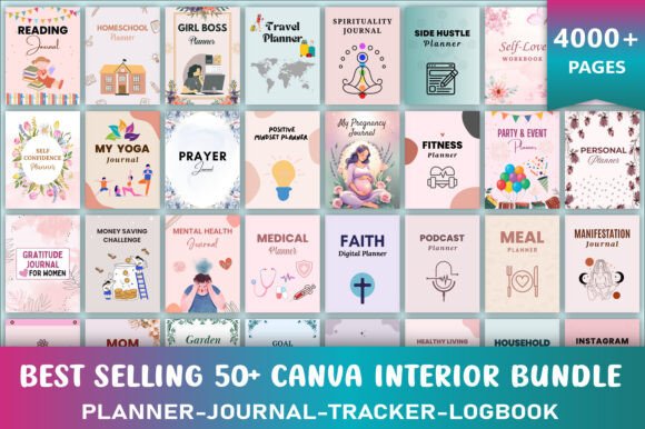 Best Selling 50+ Canva Interiors Bundle