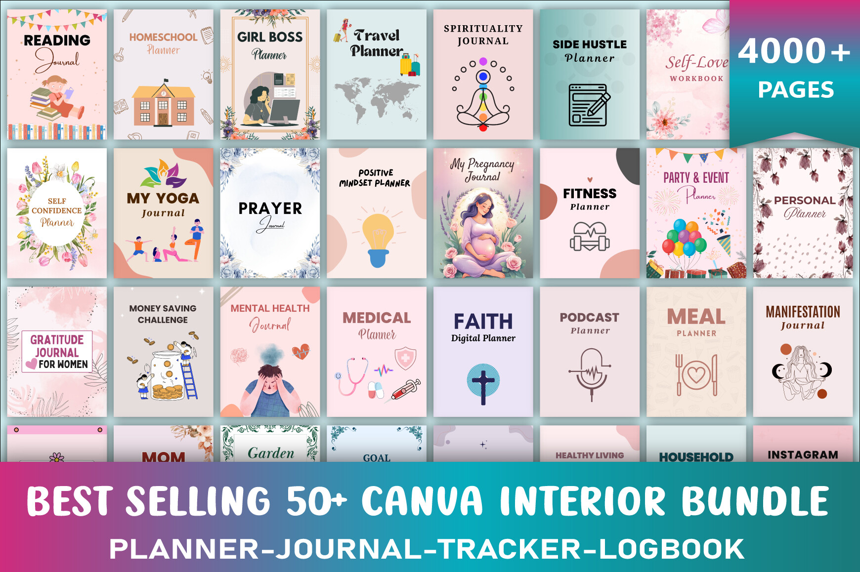 Best Selling 50+ Canva Interiors Bundle