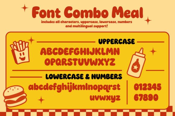 Chubby Dinner Font PNG with transparent background - Preview 1