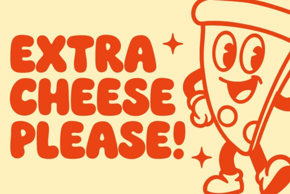 Chubby Dinner Font PNG with transparent background - Preview 4