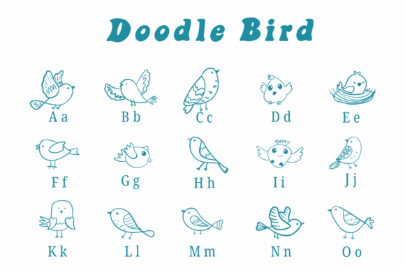 Doodle Bird Font - Preview 1