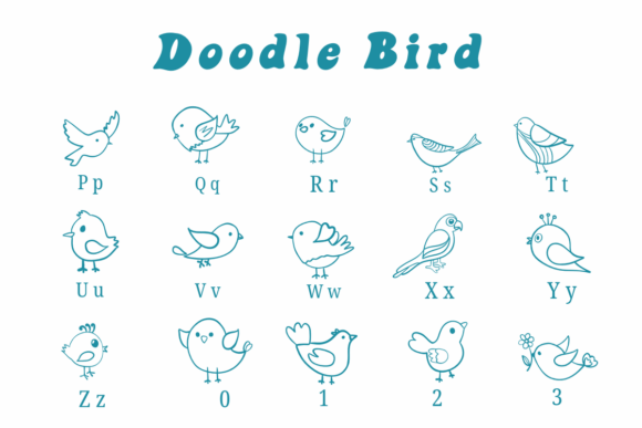 Doodle Bird Font - Preview 2