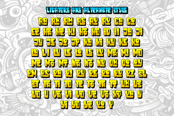 Dripsblack Graffiti Font PNG with transparent background - Preview 5