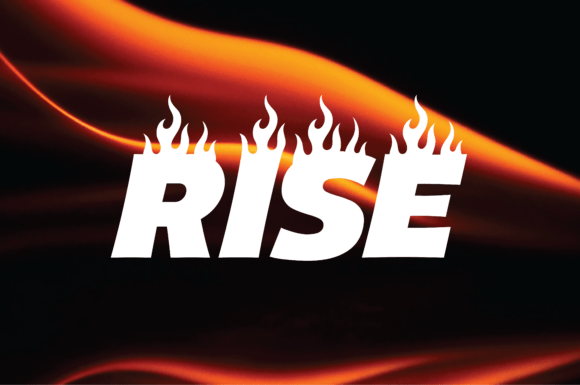Fire Burn Font PNG with transparent background - Preview 3