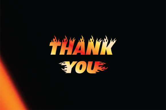 Fire Burn Font PNG with transparent background - Preview 5