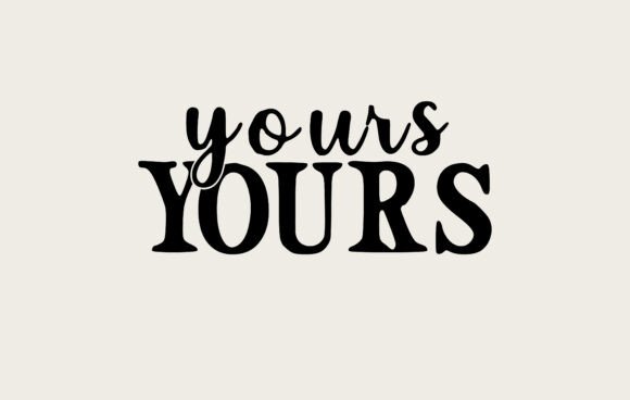Forever Yours Font PNG with transparent background - Preview 1