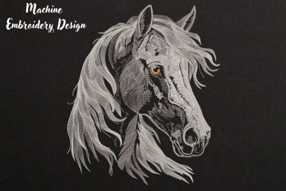 Horse Head Flowing Mane