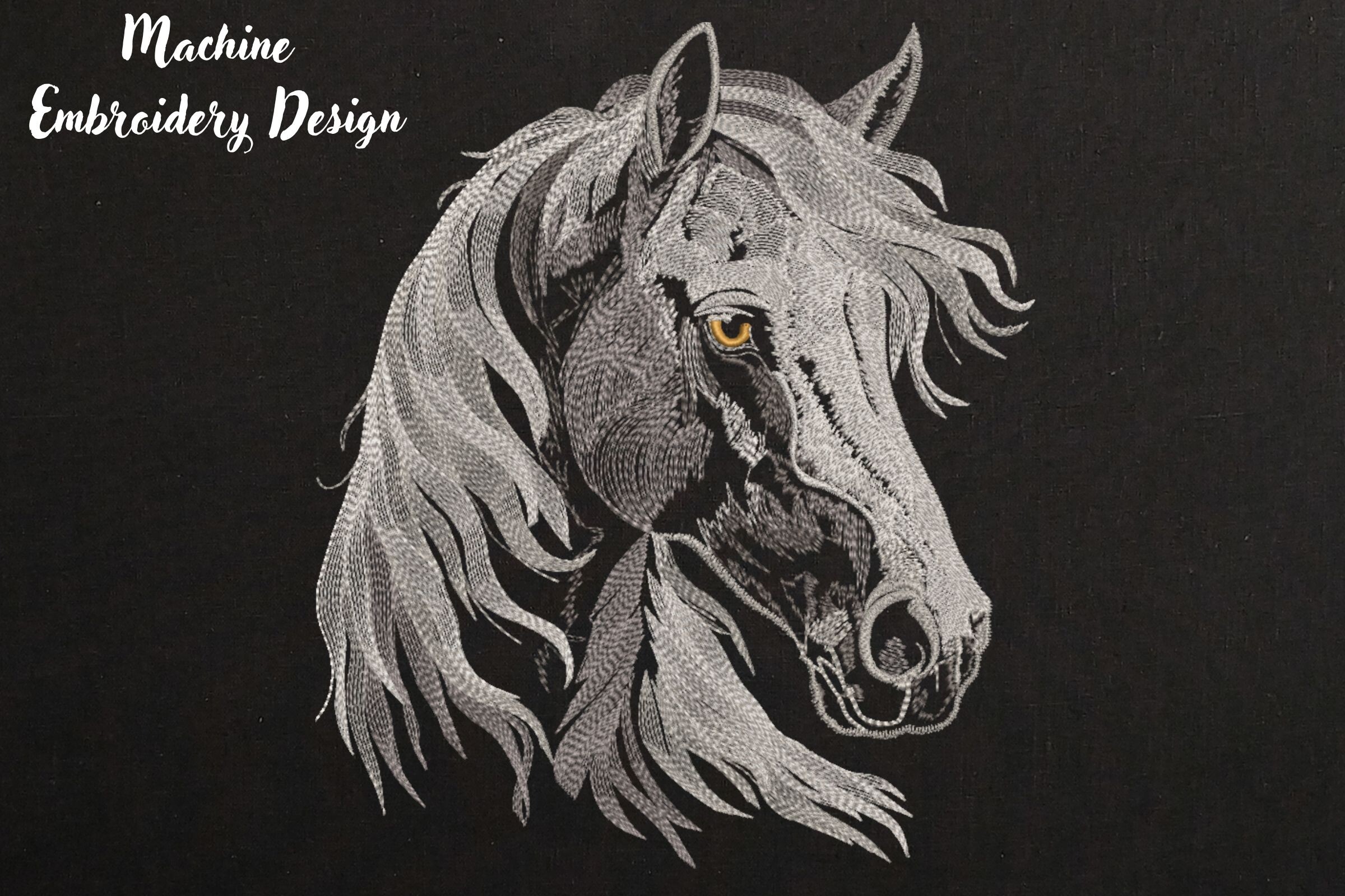 Horse Head Flowing Mane