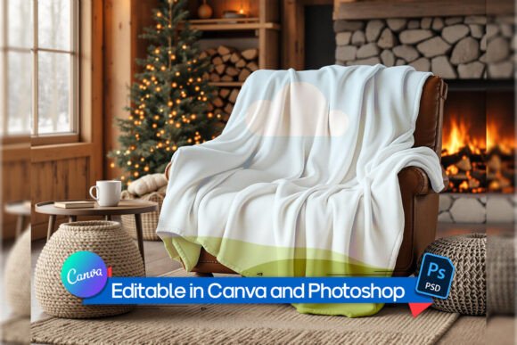 Indoor Blanket Mockup