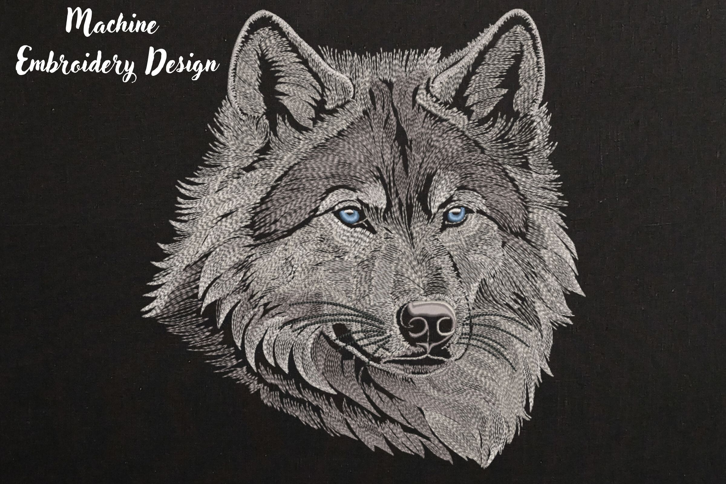 Realistic Wolf Face