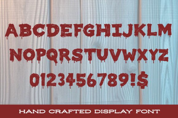 Sloppy Paint Font PNG with transparent background - Preview 1