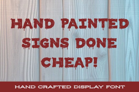 Sloppy Paint Font PNG with transparent background - Preview 2