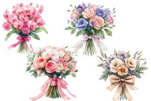 Wedding Flower Bouquet Clipart Graphic by Designworld · Creative Fabrica