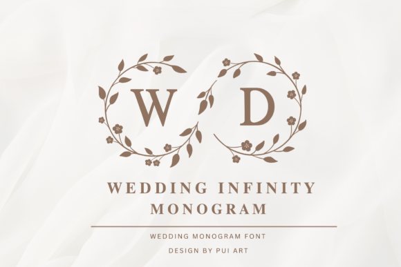 Preview specimen of Wedding Infinity Monogram decorative font