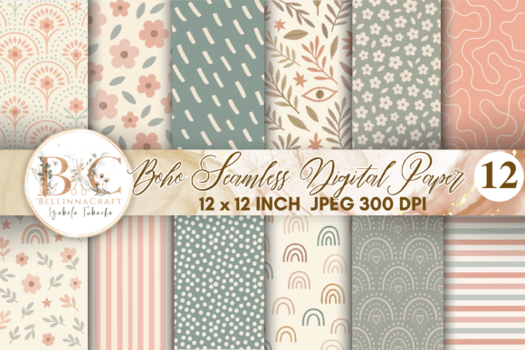 Boho Seamless Digital Paper