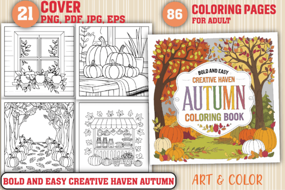 Bold & Easy Creative Autumn Color Pages