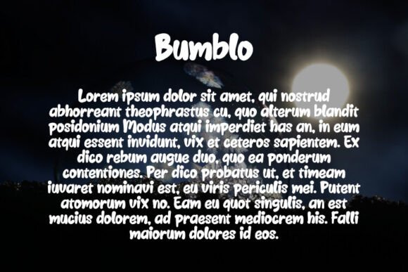 Bumblo Font - Preview 2