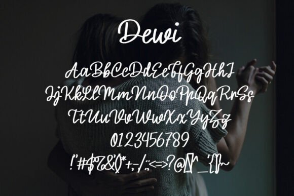 Dewi Font PNG with transparent background - Preview 1