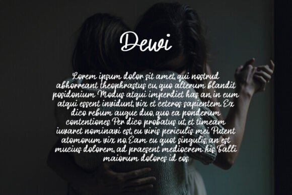 Dewi Font PNG with transparent background - Preview 2
