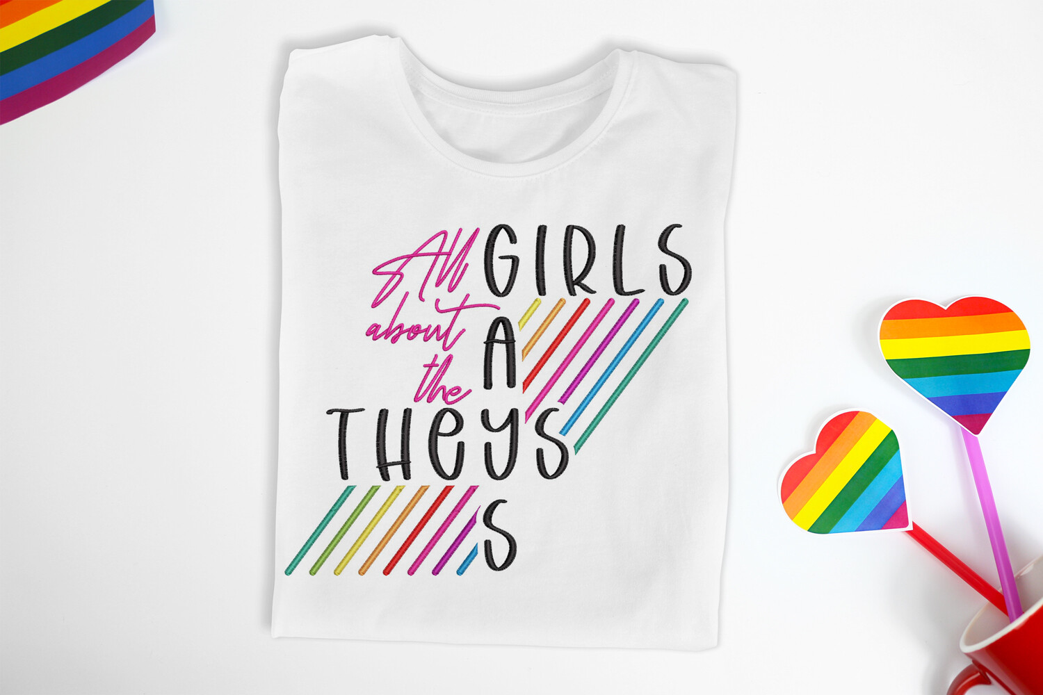 Girls Gays Theys Embroidery