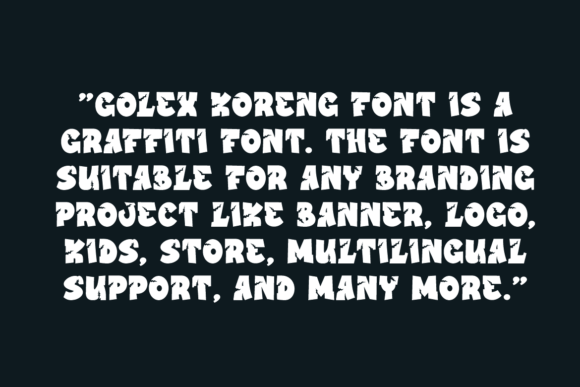 Golex Koreng Font PNG with transparent background - Preview 4