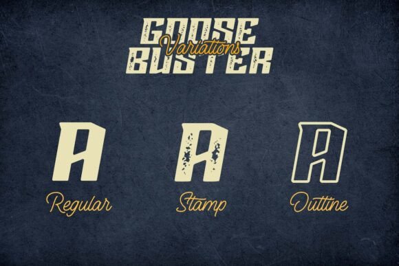 Goose Buster Font - Preview 6