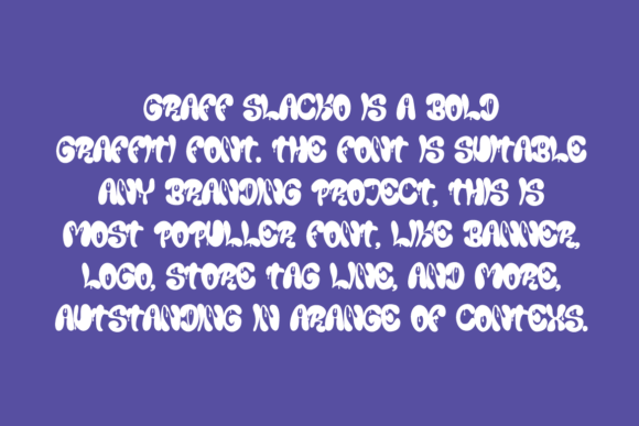 Graff Slacko Font - Preview 4