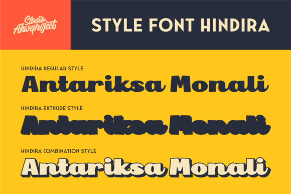 Hindira Font PNG with transparent background - Preview 1