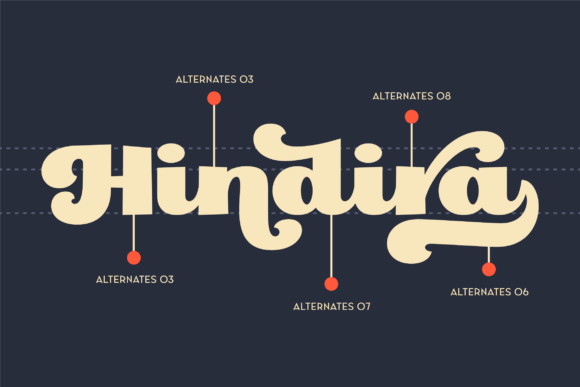 Hindira Font PNG with transparent background - Preview 2