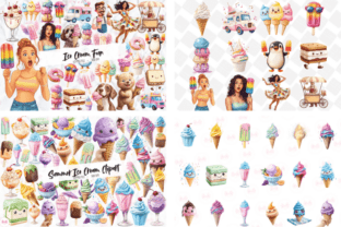 Ice Cream Clipart Big Bundle Graphic by Markicha Art · Creative Fabrica