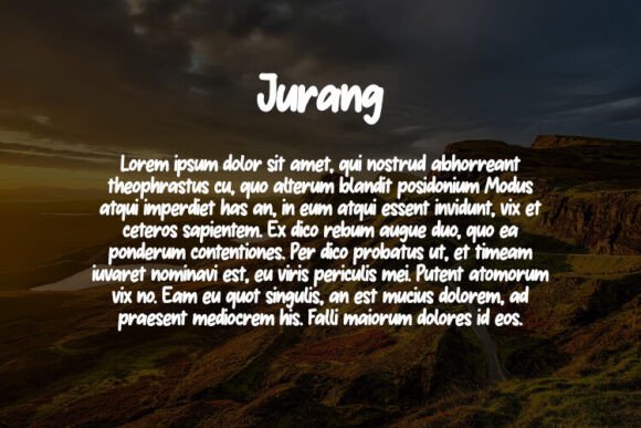 Jurang Font PNG with transparent background - Preview 2