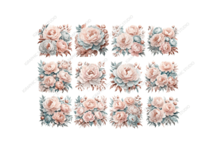 Peony Clipart, Flowers Clipart Graphic by Igraphic Studio · Creative ...