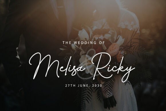 Rosellia Rosely Font PNG with transparent background - Preview 2