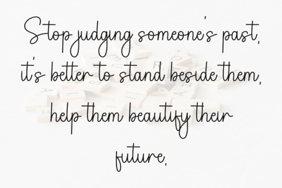 Sample Harmony Font PNG with transparent background - Preview 1