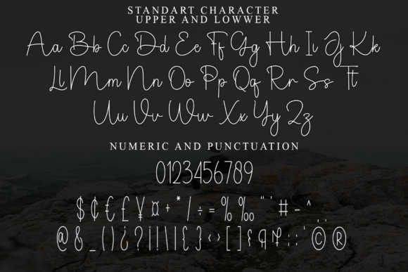 Sample Harmony Font PNG with transparent background - Preview 3