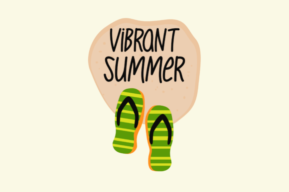 Shining Summer Font PNG with transparent background - Preview 3