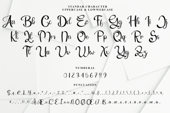 Fishing Font PNG with transparent background - Preview 3