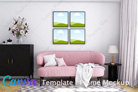 Frame Mockup Living Room Canva