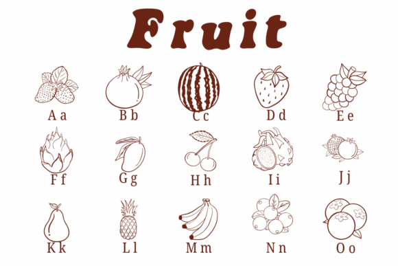 Fruit Font - Preview 1