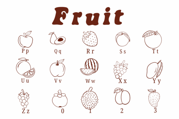 Fruit Font - Preview 2