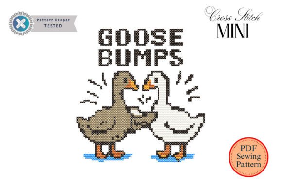 Goose Bumps Bird Cross Stitch Pattern