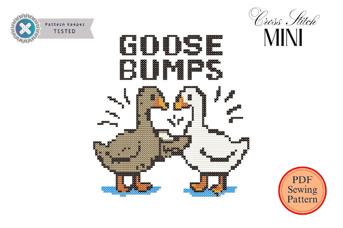 Goose Bumps Bird Cross Stitch Pattern
