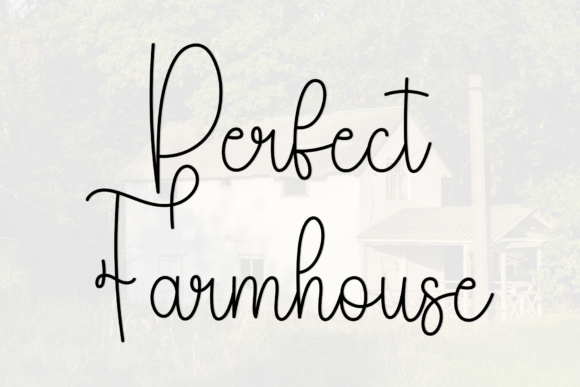 Highland Farmhouse Font PNG with transparent background - Preview 5